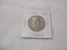 US Franklin Half Dollar 1962