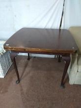 Antique Mahogany Pub Table with 2 Pull out Slides