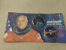 John Glenn Hero in Space Cloisonne Medallions