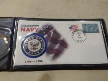 200th Anniversary Navy First Day Cover and Coin