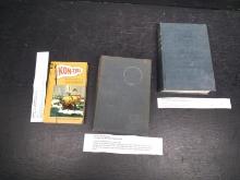 Vintage Book-(3) Kon-Tiki Across the Pacific by Raft 1963