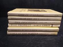 Collection 6 Vintage Books by Kahlil Gibran -DJ 1969