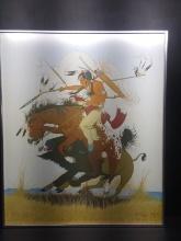 Artwork-Framed Print-Antowine Warrior Monarch of the Plains 1977