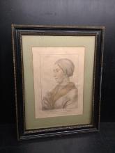 Artwork-Framed and Matted Vintage Plate-In His Majesty's Collection -Anne Boleyn