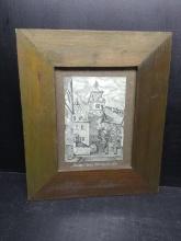 Artwork-Framed Pencil-The Gallows Tower Germany