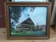 Framed Photograph- Summer Alpine Home