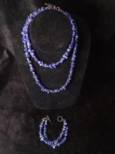 Blue Lapis Necklace and Bracelet