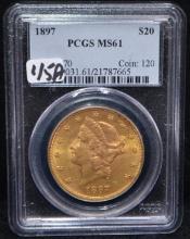 1897 $20 LIBERTY GOLD COIN