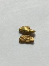 Gold Nuggets Alskan Yellow Top End 20 Kt+ .145 Grams