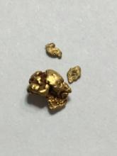 Gold Nuggets Lot Alaskan Yellow Top End 20 Kt+ Chunky .163 Grams