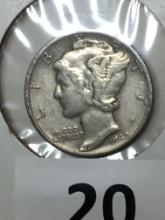 1942 P Silver Mercury Dime 