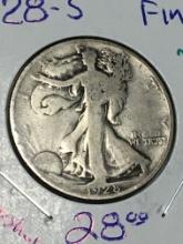 1928 S Walking Liberty Half Dollar