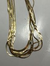 9 Gold Filled 16" Necklaces