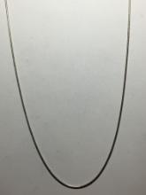 .925 Sterling Silver 20" Snake Chain