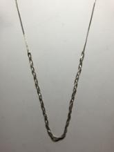 .925 Sterling Silver 16" Multi Color Necklace