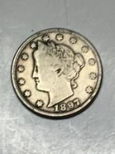 1897 Fine Liberty Nickel 