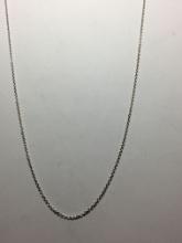 .925 Sterling Silver 20" Cable Chain