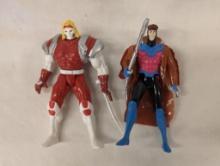 Four 1994 X-Men Action Figures