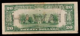 1934A $10 FRN Hawaii WWII Emergency Currency Grades vf+