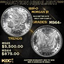 ***Auction Highlight*** 1891-o Morgan Dollar $1 Grades Choice+ Unc (fc)