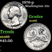 1976-p Washington Quarter 25c Grades GEM+ Unc