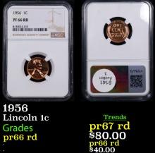 Proof NGC 1956 Lincoln Cent 1c Graded pr66 rd By NGC
