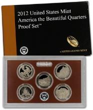 2012 United States Quarters America the Beautiful Proof Set - 5 pc set