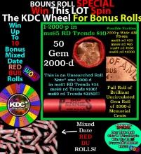 INSANITY The CRAZY Penny Wheel 1000s won so far, WIN this 2000-p BU RED roll get 1-10 FREE