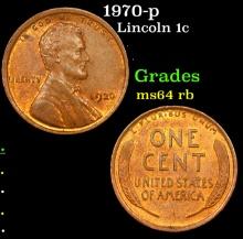 1970-p Lincoln Cent 1c Grades Choice Unc RB