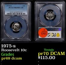 Proof PCGS 1975-s Roosevelt Dime 10c Graded pr69 dcam By PCGS