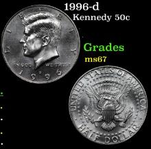 1996-d Kennedy Half Dollar 50c Grades GEM++ Unc