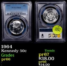 Proof PCGS 1964 Kennedy Half Dollar 50c Graded pr66 By PCGS