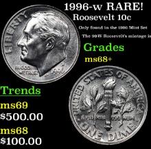 1996-w Roosevelt Dime RARE! 10c Grades Gem++ Unc