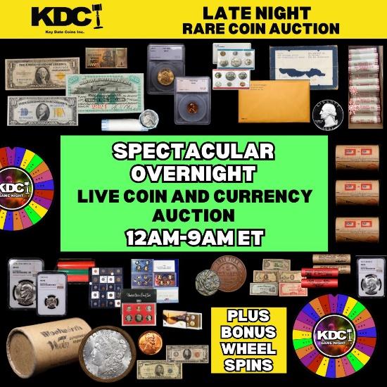 LATE NIGHT! Key Date Rare Coin Auction 24.7ON