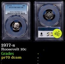 Proof PCGS 1977-s Roosevelt Dime 10c Graded pr70 dcam By PCGS