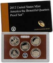 2012 United States Quarters America the Beautiful Proof Set - 5 pc set