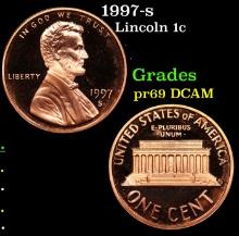 Proof 1997-s Lincoln Cent 1c Grades GEM++ Proof Deep Cameo