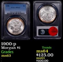 PCGS 1900-p Morgan Dollar $1 Graded ms63 By PCGS