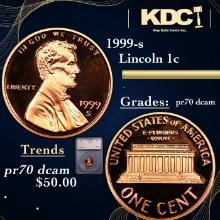 Proof 1999-s Lincoln Cent 1c Graded pr70 dcam By SEGS