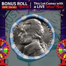 CRAZY Nickel Wheel Buy THIS 1988-p solid  BU Jefferson 5c roll & get 1-5 BU rolls FREE WOW