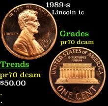 Proof 1989-s Lincoln Cent 1c Grades GEM++ Proof Deep Cameo