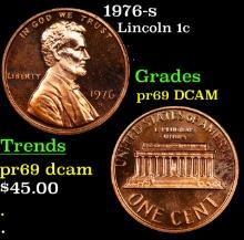 Proof 1976-s Lincoln Cent 1c Grades GEM++ Proof Deep Cameo