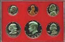 1980 United Stated Mint Proof Set 6 coins No Outer Box