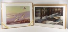 Redlin Boulder Ridge & Owen Gromme swans prints