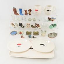 Decorative Shoe Figures, His & Her Dishes & More