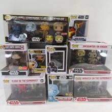 9 Star Wars Funko! Pop Figures in Boxes