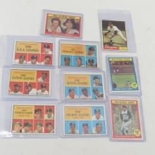 10 1961 Topps Baseball Cards- Leaders, Series