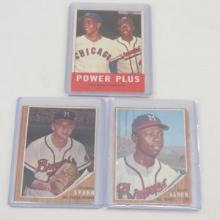 1963 Spahn, Aaron & Power Plus Baseball Cards