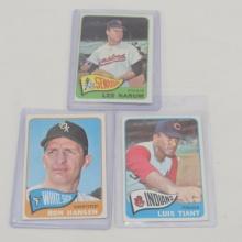 3 1965 Topps Baseball Cards- Tiant Rookie