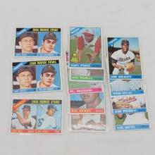 12 1966 Topps Baseball Cards- Perez & Others